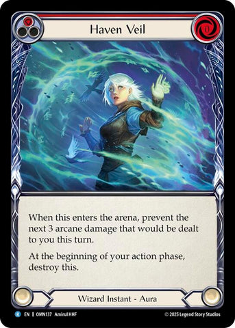 Image for Haven Veil (Red) (OMN137) [Omens of the Third Age] - Flesh and Blood TCG