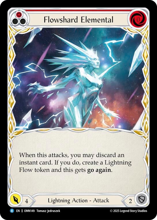Image for Flowshard Elemental (Red) (OMN149) [Omens of the Third Age] - Flesh and Blood TCG