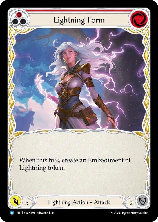 Image for Lightning Form (Red) (OMN150) [Omens of the Third Age] - Flesh and Blood TCG