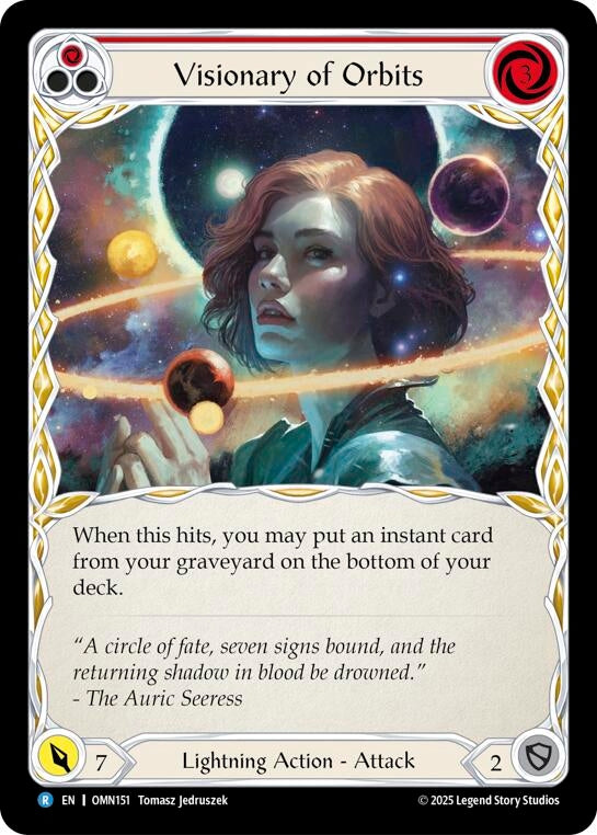 Image for Visionary Of Orbits (Red) (OMN151) [Omens of the Third Age] - Flesh and Blood TCG