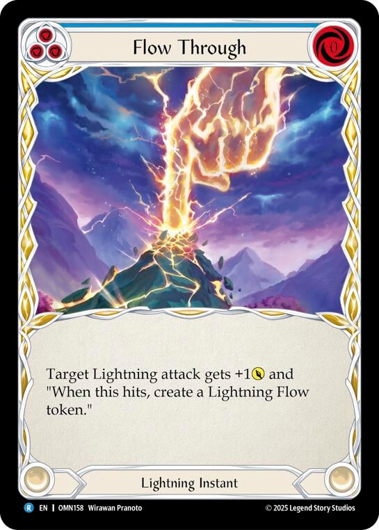Image for Flow Through (Blue) (OMN158) [Omens of the Third Age] - Flesh and Blood TCG