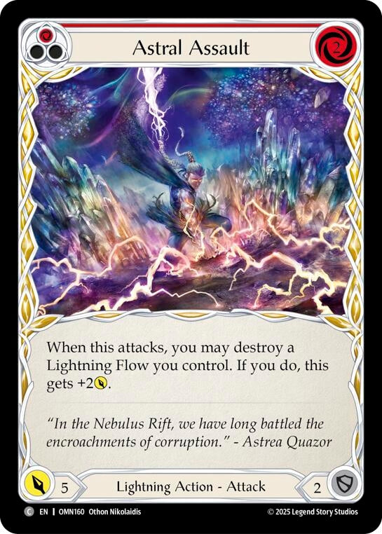 Image for Astral Assault (Red) (OMN160) [Omens of the Third Age] - Flesh and Blood TCG