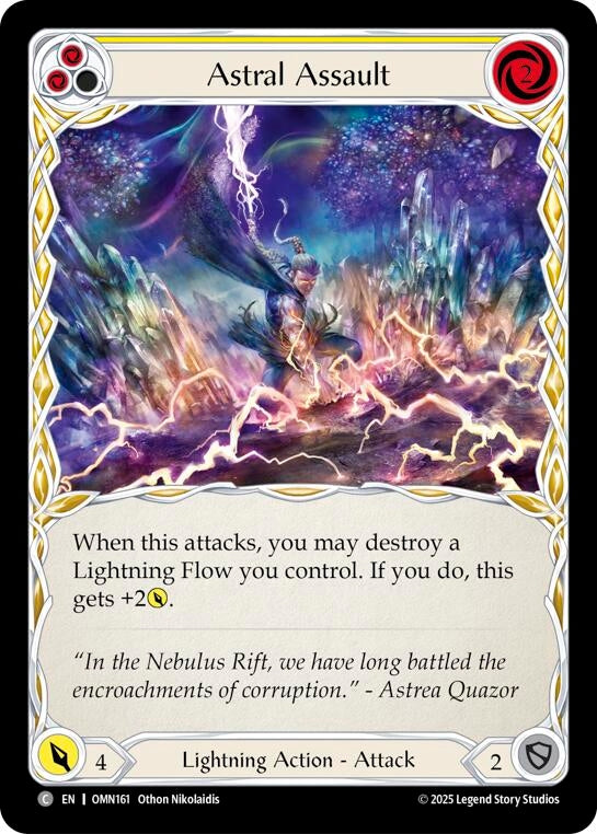 Image for Astral Assault (Yellow) (OMN161) [Omens of the Third Age] - Flesh and Blood TCG