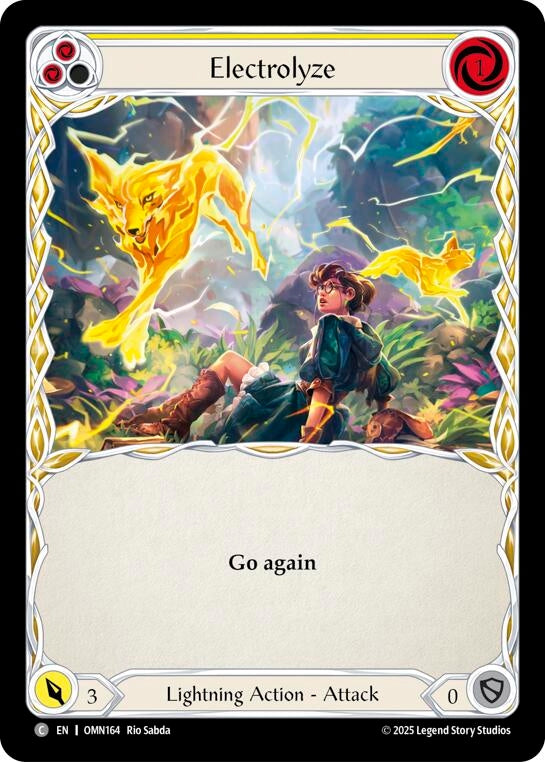 Image for Electrolyze (Yellow) (OMN164) [Omens of the Third Age] - Flesh and Blood TCG