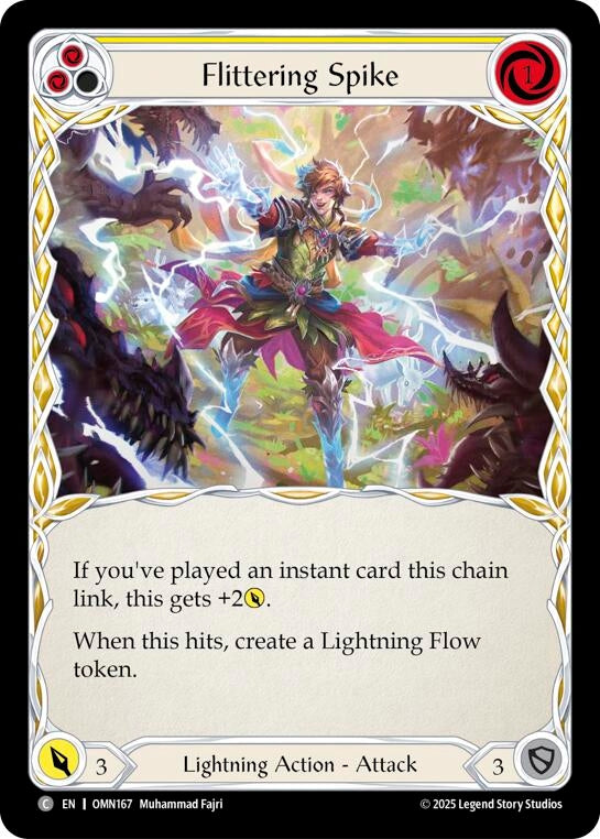 Image for Flittering Spike (Yellow) (OMN167) [Omens of the Third Age] - Flesh and Blood TCG