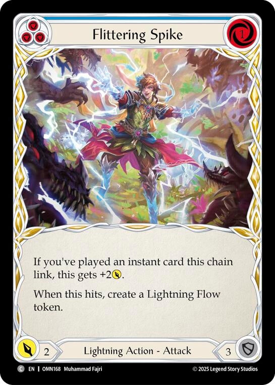 Image for Flittering Spike (Blue) (OMN168) [Omens of the Third Age] - Flesh and Blood TCG