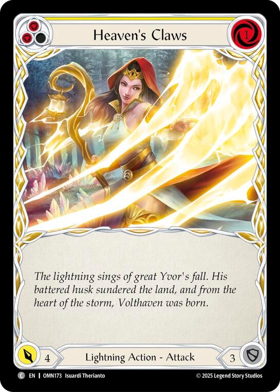 Image for Heavens Claws (Blue) (OMN173) [Omens of the Third Age] - Flesh and Blood TCG