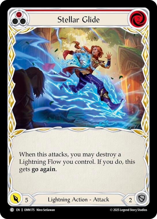 Image for Stellar Glide (Red) (OMN175) [Omens of the Third Age] - Flesh and Blood TCG