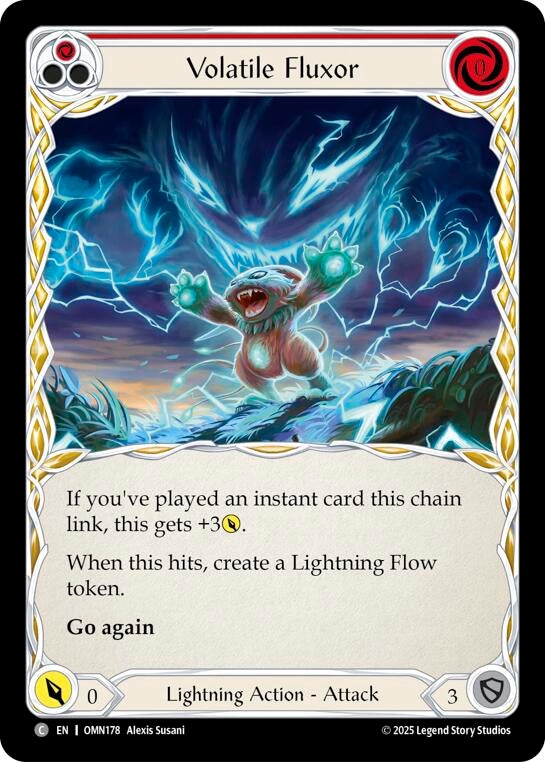 Image for Volatile Fluxor (Red) (OMN178) [Omens of the Third Age] - Flesh and Blood TCG