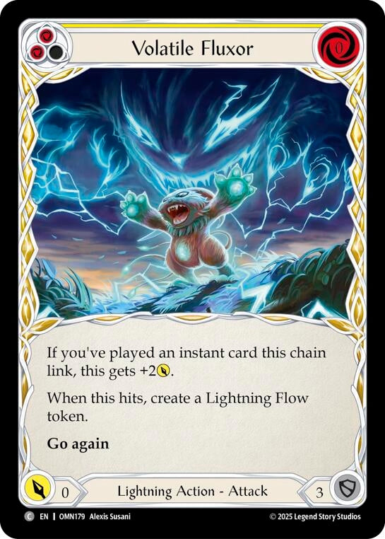 Image for Volatile Fluxor (Yellow) (OMN179) [Omens of the Third Age] - Flesh and Blood TCG