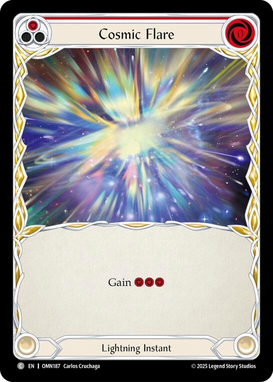 Image for Cosmic Flare (Red) (OMN187) [Omens of the Third Age] - Flesh and Blood TCG