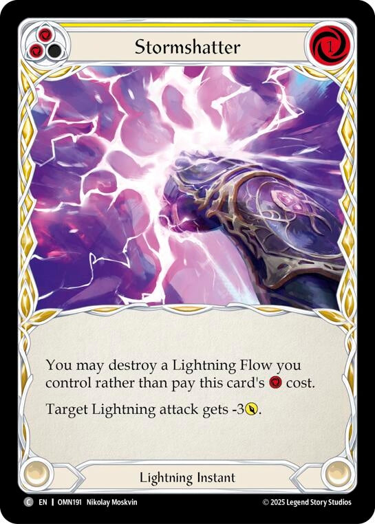 Image for Stormshatter (Yellow) (OMN191) [Omens of the Third Age] - Flesh and Blood TCG