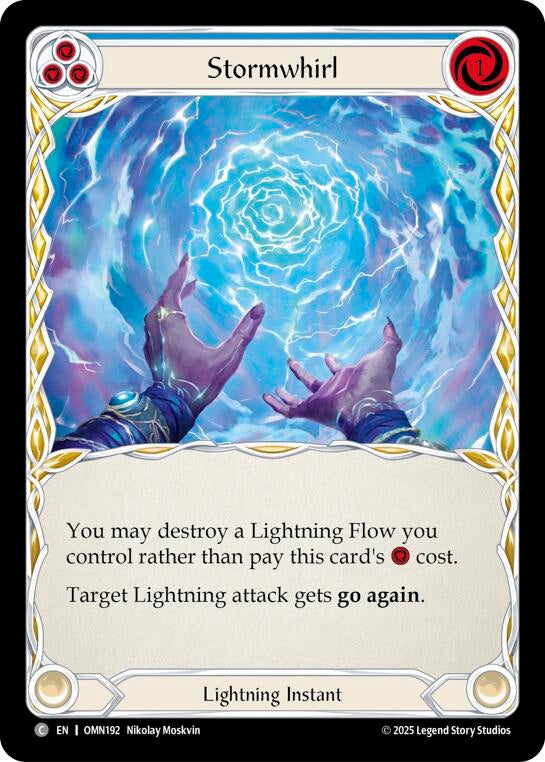 Image for Stormwhirl (Blue) (OMN192) [Omens of the Third Age] - Flesh and Blood TCG