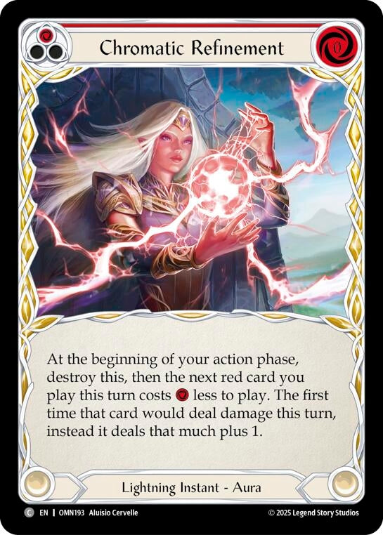 Image for Chromatic Refinement (Red) (OMN193) [Omens of the Third Age] - Flesh and Blood TCG