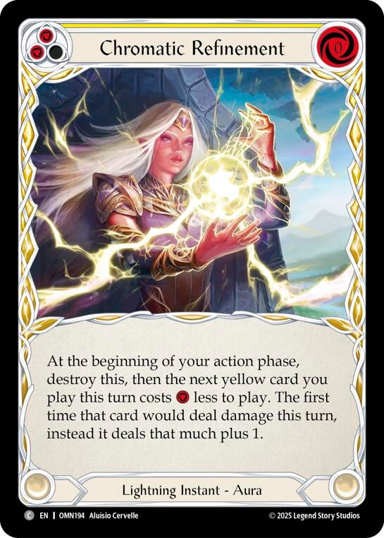 Image for Chromatic Refinement (Yellow) (OMN194) [Omens of the Third Age] - Flesh and Blood TCG