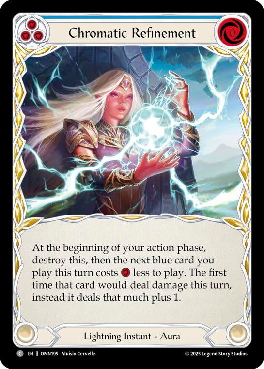 Image for Chromatic Refinement (Blue) (OMN195) [Omens of the Third Age] - Flesh and Blood TCG