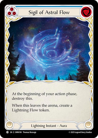 Image for Sigil Of Astral Flow (Blue) (OMN199) [Omens of the Third Age] - Flesh and Blood TCG