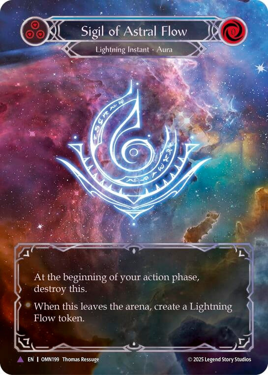Image for Sigil Of Astral Flow (Blue) (Marvel) (OMN199) [Omens of the Third Age] - Flesh and Blood TCG