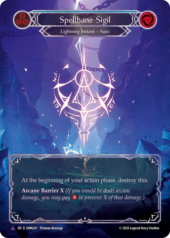 Image for Spellbane Sigil (Blue) (Marvel) (OMN201) [Omens of the Third Age] - Flesh and Blood TCG
