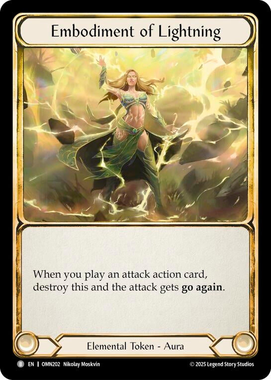 Image for Embodiment Of Lightning (OMN202) [Omens of the Third Age] - Flesh and Blood TCG