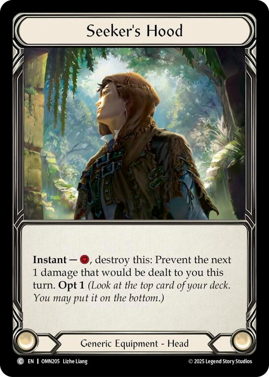 Image for Seekers Hood (OMN205) [Omens of the Third Age] - Flesh and Blood TCG