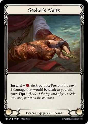Image for Seekers Mitts (OMN207) [Omens of the Third Age] - Flesh and Blood TCG