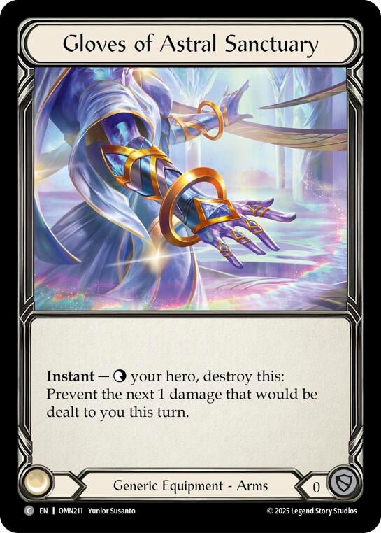 Image for Gloves Of Astral Sanctuary (OMN211) [Omens of the Third Age] - Flesh and Blood TCG