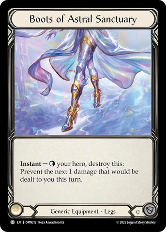 Image for Boots Of Astral Sanctuary (OMN212) [Omens of the Third Age] - Flesh and Blood TCG