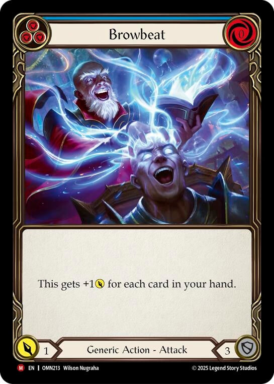 Image for Browbeat (Blue) (OMN213) [Omens of the Third Age] - Flesh and Blood TCG