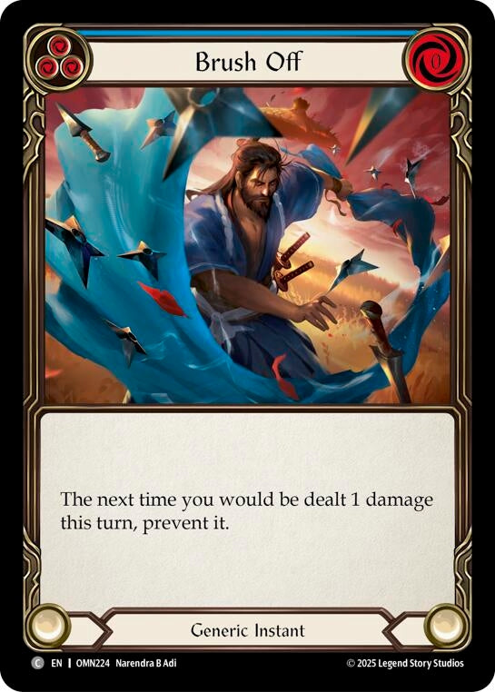 Image for Brush Off (Blue) (OMN224) [Omens of the Third Age] - Flesh and Blood TCG