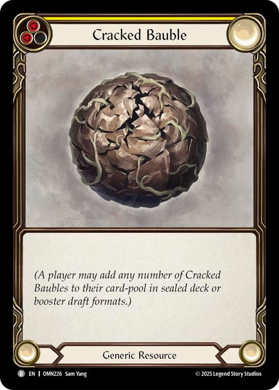 Image for Cracked Bauble (Yellow) (OMN226) [Omens of the Third Age] - Flesh and Blood TCG