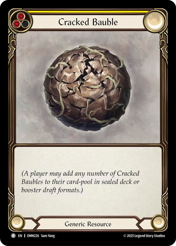 Image for Cracked Bauble (Yellow) (OMN226) [Omens of the Third Age] - Flesh and Blood TCG