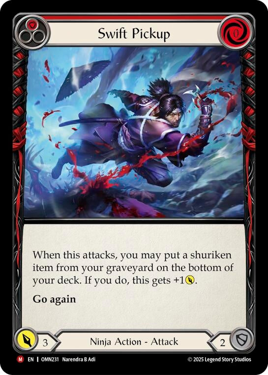 Image for Swift Pickup (Red) (OMN231) [Omens of the Third Age] - Flesh and Blood TCG