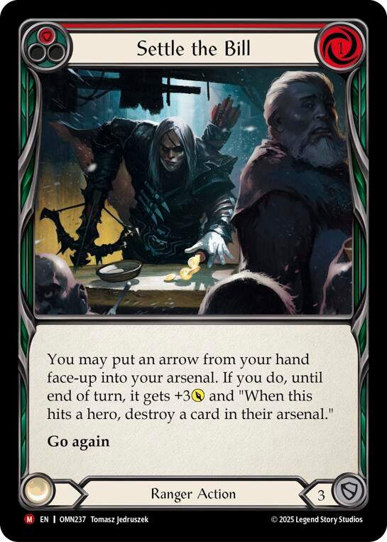Image for Settle The Bill (Red) (OMN237) [Omens of the Third Age] - Flesh and Blood TCG