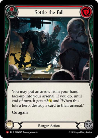 Image for Settle The Bill (Red) (OMN237) [Omens of the Third Age] - Flesh and Blood TCG