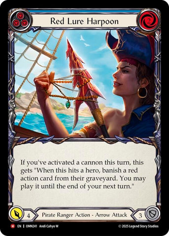 Image for Red Lure Harpoon (Blue) (OMN241) [Omens of the Third Age] - Flesh and Blood TCG