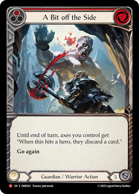Image for A Bit Off The Side (Red) (OMN243) [Omens of the Third Age] - Flesh and Blood TCG