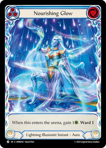 Image for Nourishing Glow (Blue) (Extended Art) (OMN038) [Omens of the Third Age] - Flesh and Blood TCG