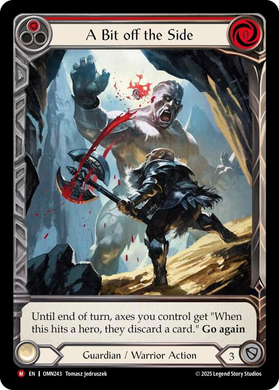 Image for A Bit Off The Side (Red) (Extended Art) (OMN243) [Omens of the Third Age] - Flesh and Blood TCG