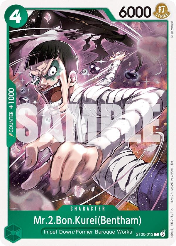 Image for Mr.2.Bon.Kurei(Bentham) (ST30-013) [Starter Deck EX: Luffy & Ace] - One Piece Card Game