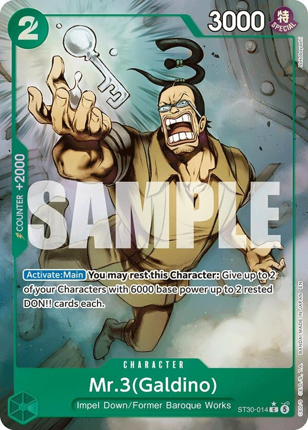 Image for Mr.3(Galdino) (Full Art) (ST30-014) [Starter Deck EX: Luffy & Ace] - One Piece Card Game