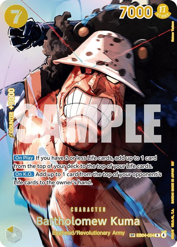 Image for Bartholomew Kuma (SP) (EB04-054) [The Time of Battle] - One Piece Card Game
