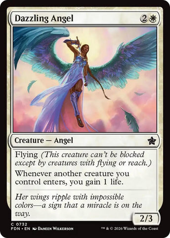 Image for Dazzling Angel (0732) (732) [Foundations] - Magic: The Gathering
