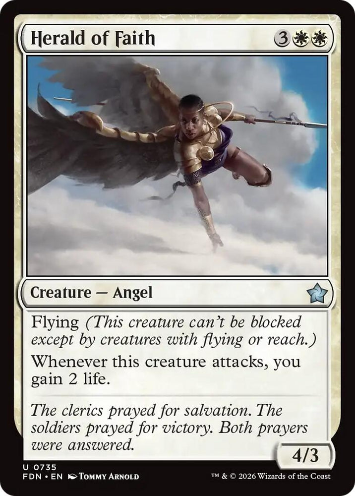 Image for Herald of Faith (0735) (735) [Foundations] - Magic: The Gathering