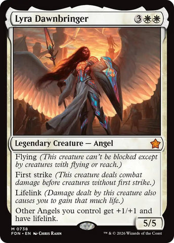 Image for Lyra Dawnbringer (0738) (738) [Foundations] - Magic: The Gathering