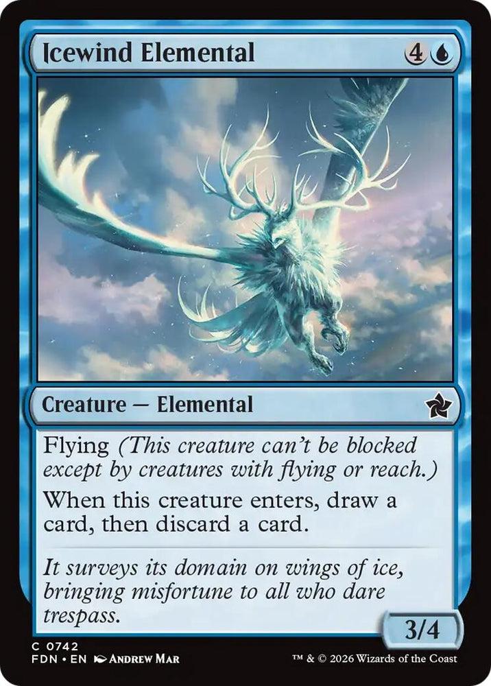 Image for Icewind Elemental (0742) (742) [Foundations] - Magic: The Gathering