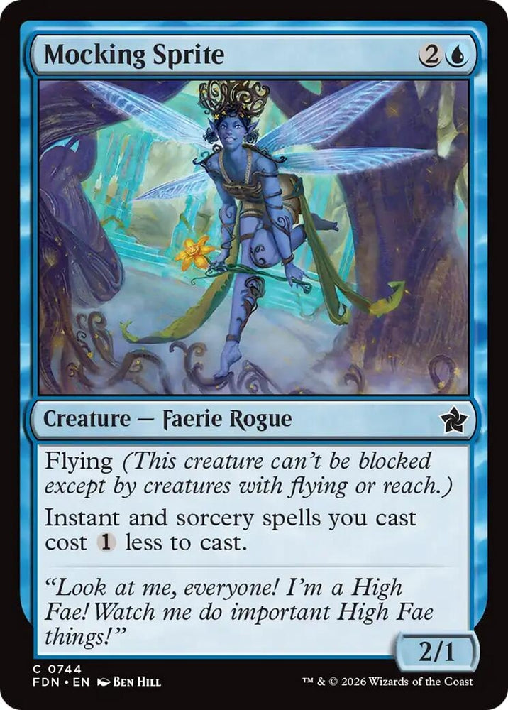 Image for Mocking Sprite (0744) (744) [Foundations] - Magic: The Gathering