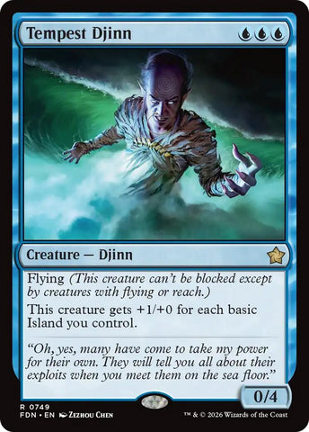 Image for Tempest Djinn (0749) (749) [Foundations] - Magic: The Gathering