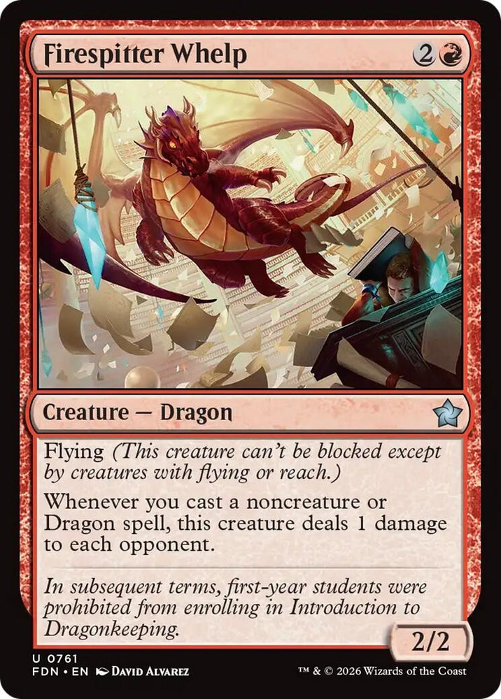 Image for Firespitter Whelp (0761) (761) [Foundations] - Magic: The Gathering