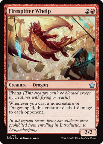 Image for Firespitter Whelp (0761) (761) [Foundations] - Magic: The Gathering